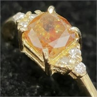 $5945 14K  Diamond (1Ct,I3,Brownish Yellow) Diamon