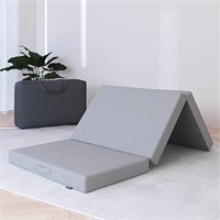 ULN - BedStory Tri Folding Mattress Queen,  Foam F