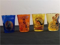4pc Disney Characters Shot Glasses. The Blue One