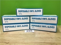 Disposable Vinyl Gloves lot of 5
