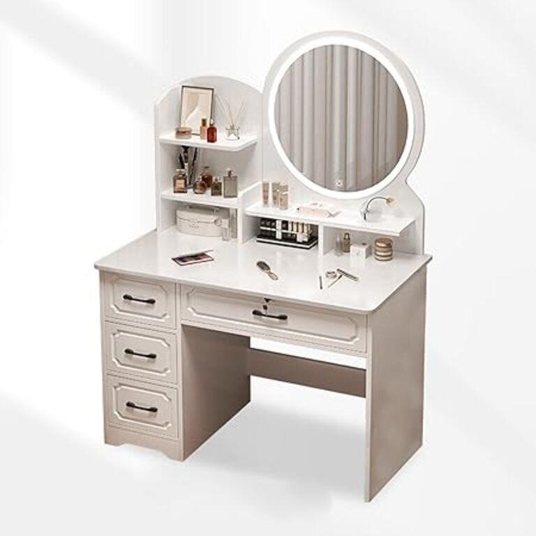 ULN - Talent Star Vanity Desk with Mirror and Ligh