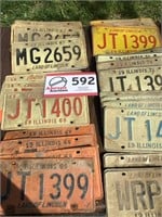 ILL.  LICENSE PLATES (43) 1967-1976-OTHERS NO YEAR