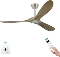 60'' Ceiling Fan With Remote and Wall Control, Woo