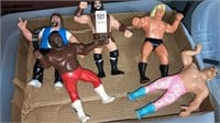 1980s wrestling toy figures 5 pcs