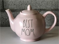 Pink "Best Mom" Rae Dunn Teapot