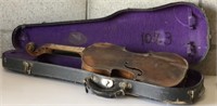 Vintage Violin in case AS IS Hanford Elem. School