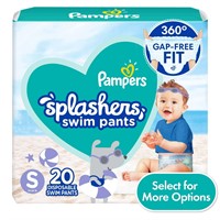4 PK Pampers Splashers Swim Diapers Size S
