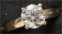 $5515 14K  Labdiamond1Ct,Vs2,F) Weight 4.55Gm Ring