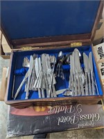 Silver Silverware Set w/ Box  (Garage)