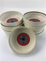 (9) Vintage RARE Lenox Temper-Ware Staccato Bowls