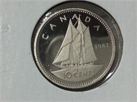 10 Cent 1987 Proof Frosted