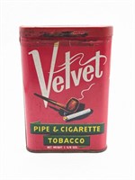 Velvet Pipe and Cigarette Toabcco Pocket Tin