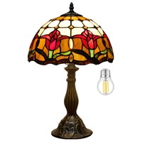 WERFACTORY Tiffany Table Lamp Stained Glass Style