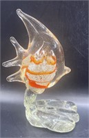 Murano Style Art Glass Paperweight 5.5”