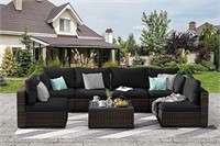 AS IS - Grezone Patio Furniture Set 7 Piece Outdoo