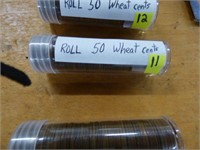 ROLL OF 50 WHEAT CENTS MIXED DATES