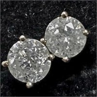 $2000 14K  Diamond (0.8Ct,I2-3,G-H) Earrings