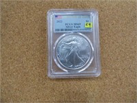 2022 AMERICAN SILVER EAGLE MS-69 PCGS 1ST DAY ISSU