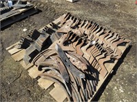 PALLET OF CULTIVATOR SWEEPS 16"/14" & 2" SPIKES