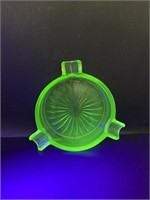 Vintage Uranium Glass Ashtray