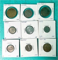 5WORLD FORIEGN COINS LOT