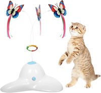 Flurff Zenes Cat Toys  Electric Rotating  White