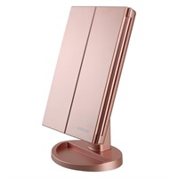 Deweisn Dresser Mount Tri-Fold LED Vanity Mirror