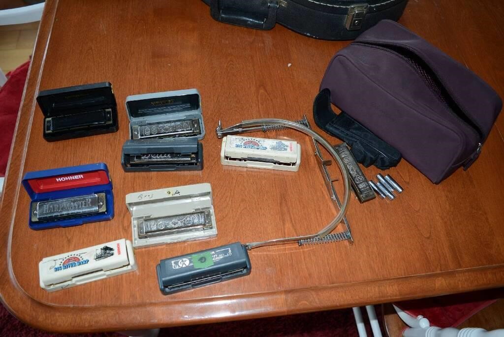 GROUP OF ASSORTED HARMONICAS