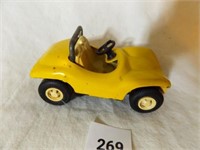 Vintage Tonka Truck Yellow Dune Buggy-3½", metal