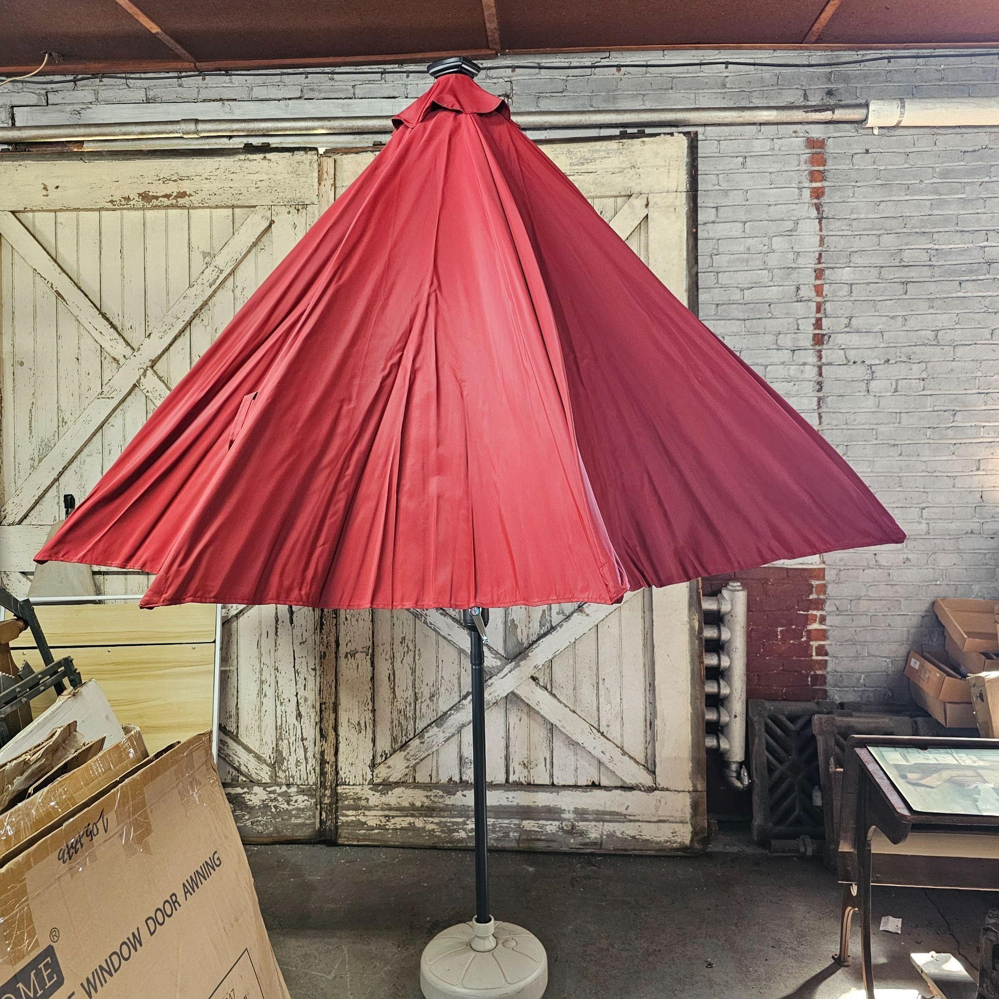 11 ft Red Led Umbrella