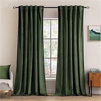 MIULEE Velvet Curtains 90 inches - Luxury Blackout