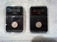 '44 & '45 Uncirculated Mercury Dimes