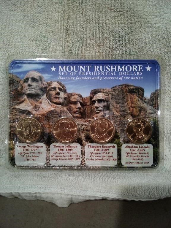 Mt. Rushmore Presidential $1 Set