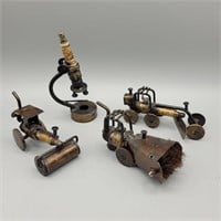 SPARK PLUG HAND CRAFTED SCULPTURES FARM TRACTORS