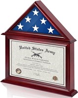 DecoWoodo Flag Certificate Display Case Box Fit a