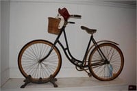 VINTAGE BICYCLE WITH CAST-IRON STAND
