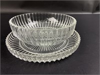 Glass Bowl & Underplate