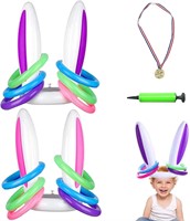 Easter Inflatable Bunny Ears Ring Toss Game,Infla