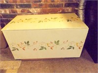 Painted Wood Storage box-36" by 19" x 19"