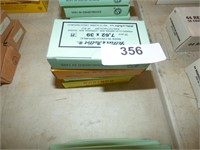 4 BOXES 7.62 X 39 SHELLS