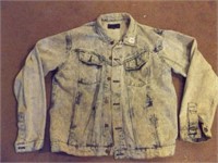 80's Acid Wash Jeans Jacket-Men's Large