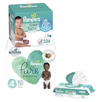 Pampers Pure Protection Disposable Baby Diapers S