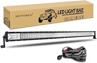 SKYWORLD LED Work Light Bar, 52 inch 675W Triple R
