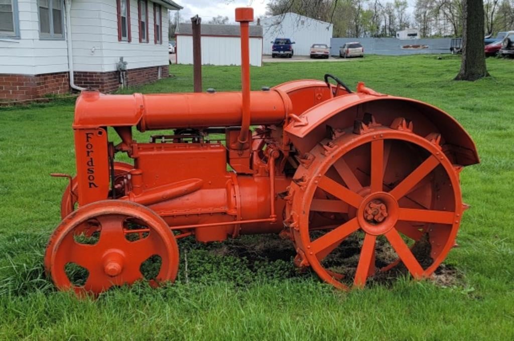 Fordson tractor on steel wheels