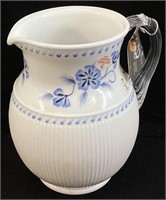 FENTON MILK GLASS 100 YEAR ANNIVERSARY PITCHER,