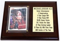 Michael Jordan Career Achievements plaque
