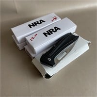 5 New Folding NRA Knives