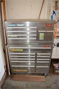 MECHANICS EDGE 2 STAGE TOOL CHEST WITH CONTENTS