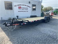 New 2024 22' Hydraulic Tilt Equipment/Car Trailer