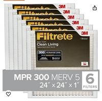 Filtrete 24x24x1 AC Furnace Air Filter, MERV 5,
